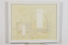Pair Abstract Greek Views by Ru Zenny, Oil on canvas, sold Feb 2021