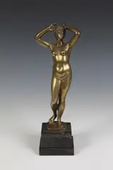 F. Agata, Standing Classical Nude, Bronze