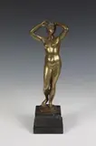F. Agata, Standing Classical Nude, Bronze