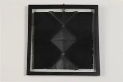 Jae Ko, Untitled, Vinyl strips with black calligraphic ink