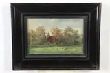 Sheep Grazing in Meadow by English School, Oil on canvas, sold Feb 2021