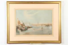 Thomas Moran, Venetian Scene, 1892, Watercolor on paper