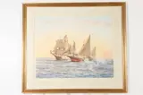 Montague Dawson, The Corsair, Colored print