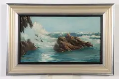 Robert Arthur, Untitled, SEASCAPE, oil on board