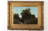 David Johnson, Study of Ghent, Oil on canvas