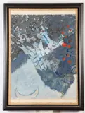 Belisario Contreras, Icarus No. 8, 1979-85 (In Memory of Stephen von Abele), Gouache on paper applied on canvas board
