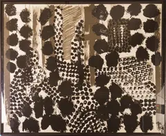 Howard Eliot Hodgkin, Abstract, 1981, Black and white screenprint, numbered 78/100
