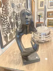 Morey, Woman, Composition sculpture with bronze finish
