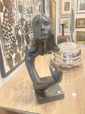 Morey, Woman, Composition sculpture with bronze finish