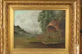 Landscapes: Two Works by Continental School, LANDSCAPES: TWO WORKS, oil on canvas and oil on board, offered May 2021