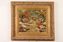 Alan Cote, Impressionist Garden, Oil on canvas