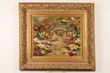 Alan Cote, Impressionist Garden, Oil on canvas