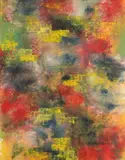 Benoit Maubrey, Little Yellow Spots Rising, Oil on canvas