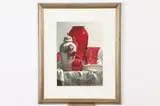 Michael J. Weber, RUBY GLASS WITH LIMOGES and STILL LIFE WITH PITCHER AND CHERRIES: TWO WORKS, each signed lower left corner, Watercolor