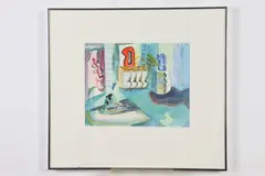 Barbara Bjanes, Paris Series #2, Watercolor.