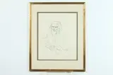 Claude Marks, RAY POOLES AS KING LEAR and FIDDLER ON THE ROOF: TWO WORKS, first; signed and dated 1962 lower right, second; signed and dated 1970 lower right, Pen and ink on paper