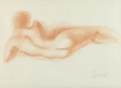 Salvador Dalí, Femme Nue de Dos, Lithograph