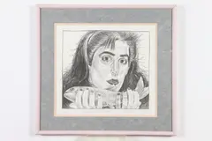 Jody Mussoff, Woman with Fish, Lithograph