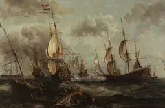 SINKING SHIP, giclee on canvas by Continental School, SINKING SHIP, giclee on canvas, sold May 2021