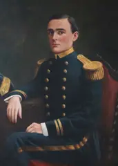 American School, Wwi Officer Howard F, UNITED STATES NAVY, oil on canvas
