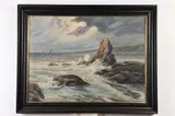 Christian Rasmussen, Crashing Surf, Oil on canvas.