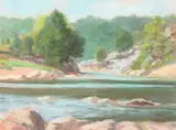 Guy Steele Fairlamb, Two Works : River Scenes in Summer