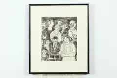 Lower East Side Crowd by Abraham Walkowitz, Ink wash, sold May 2021