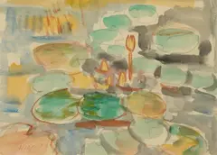 Lilypads by Theodore Hios, Watercolor, sold May 2021