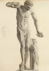 Rudolph C. Mueller, Classical Sculpture, CLASSICAL SCULPTURE, charcoal