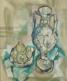 Gustav Trois, Abstract Still Life, Oil on board
