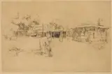 Harriet Morton Holmes, Native American Scene, Etching