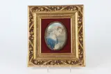 Continental School, Praying Madonna, Pastel on ivory