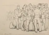 Daniel Celentano, Going Home, Ink and pencil on paper