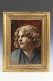 Portrait of Woman by American School, PORTRAIT OF WOMAN, oil on panel, offered Jun 2021