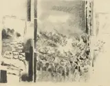 Reginald Pollack, Abstract Landscape, Charcoal