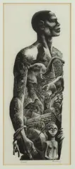 Giant by Lynd Ward, Wood engraving, 1955., sold Jun 2021