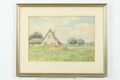 Spring Landscape by Hiram Peabody Flagg, Watercolor, offered Jun 2021