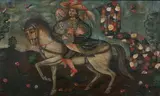 Cuzco School, Archangel Michael, ARCHANGEL MICHAEL, oil on canvas