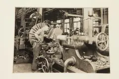 Lewis Hine, SKILLED MECHANIC IN MACHINE SHOP, 1929, vintage photograph, SKILLED MECHANIC IN MACHINE SHOP, 1929, vintage photograph
