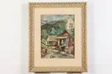 Ralph Campbell, Untitled, Market Day, oil on canvas