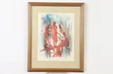 Wesley Lea, Red Dreams, 1950, Pencil signed and dated "50" in lower left hand corner