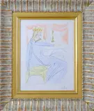 King Solomon by Salvador Dalí, 1975, Drypoint and etching with stencil in colors on Arches paper, offered Jul 2021
