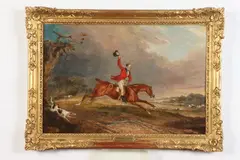 Frank Calcraft Turner, The Fox Hunt, Oil on panel