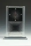 Victor Vasarely, Alpha Clock, 1988, Acrylic and Lucite Sculpture