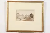 John Samuel Hayward, Oxford, Late 18th century watercolor, pencil and brown ink on paper