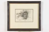 Cecil Charles Windsor Aldin R.B.A, Pair of Hunt Scenes and Jumpers over Fence, Ink and wash on paper