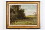 Wesley Elbridge Webber, Maine Landscape with Fence, Oil on canvas