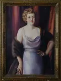 Stanislav Rembski, Portrait of Socialite, Oil on canvas