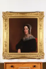 Chester Harding, Portrait of Lucia Greenough Webster, Oil on canvas, laid down on panel