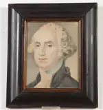 Bernard-Romain Julien, Blue-Eyed George Washington, circa 1850, Stipple lithograph on wove paper